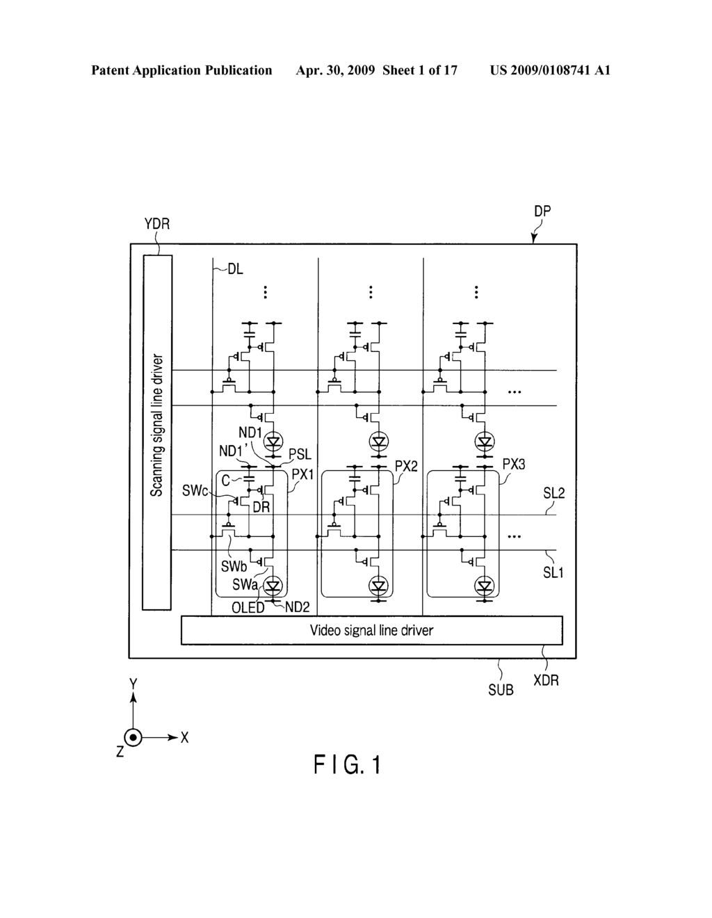 ORGANIC EL DISPLAY DEVICE AND METHOD OF MANUFACTURING THE SAME - diagram, schematic, and image 02