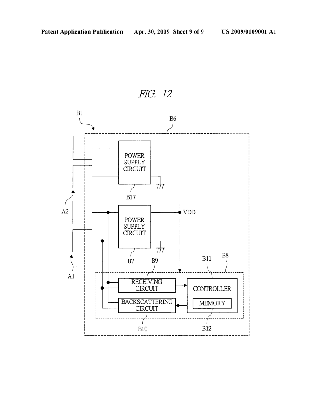 Wireless IC tag, wireless IC tag system and operation method for wireless IC tag - diagram, schematic, and image 10