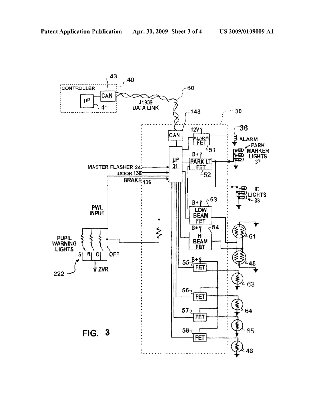 AUDIBLE ALERT ON SCHOOL BUSES FOR BUS STOP ACTIVE MASTER FLASHER SWITCH - diagram, schematic, and image 04