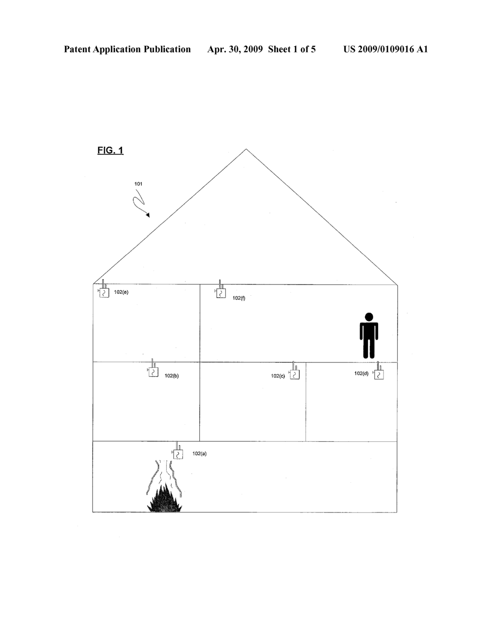 WIRELESS SMOKE AND FIRE DETECTION SYSTEM AND METHOD - diagram, schematic, and image 02