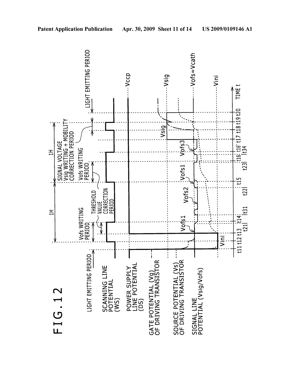 Display apparatus, driving method for display apparatus and electronic apparatus - diagram, schematic, and image 12