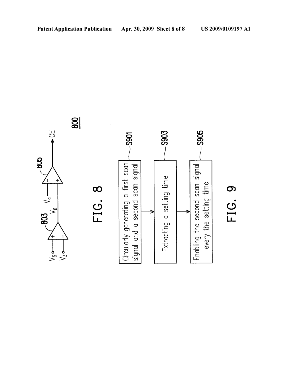 CONTROLLING METHOD, SIGNAL CONTROLLING CIRCUIT, AND FLAT PANEL DISPLAY THEREOF - diagram, schematic, and image 09