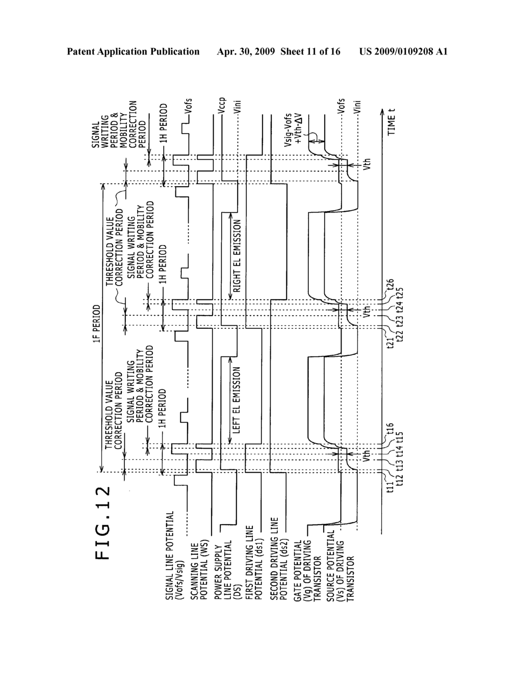 Display apparatus, driving method for display apparatus and electronic apparatus - diagram, schematic, and image 12