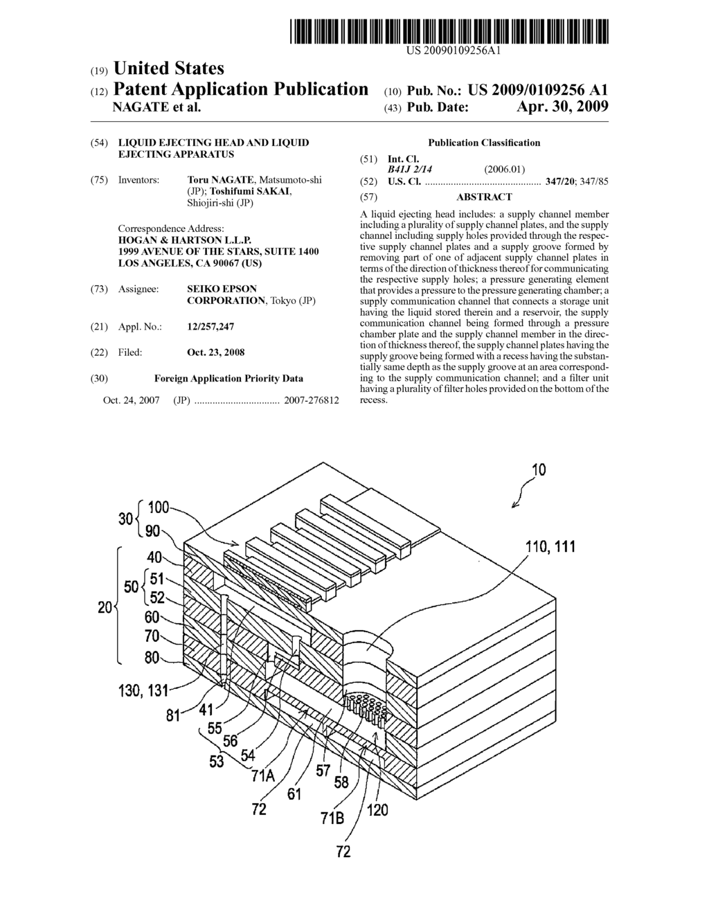 Liquid Ejecting Head and Liquid Ejecting Apparatus - diagram, schematic, and image 01