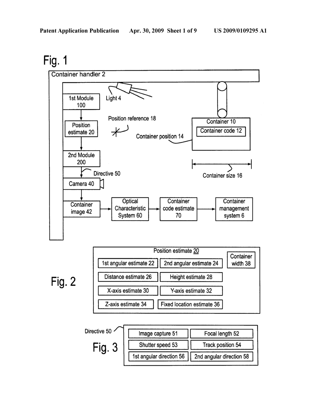 METHOD AND APPARATUS FOR OPERATING AT LEAST ONE CAMERA FROM A POSITION ESTIMATE OF A CONTAINER TO ESTIMATE ITS CONTAINER CODE - diagram, schematic, and image 02