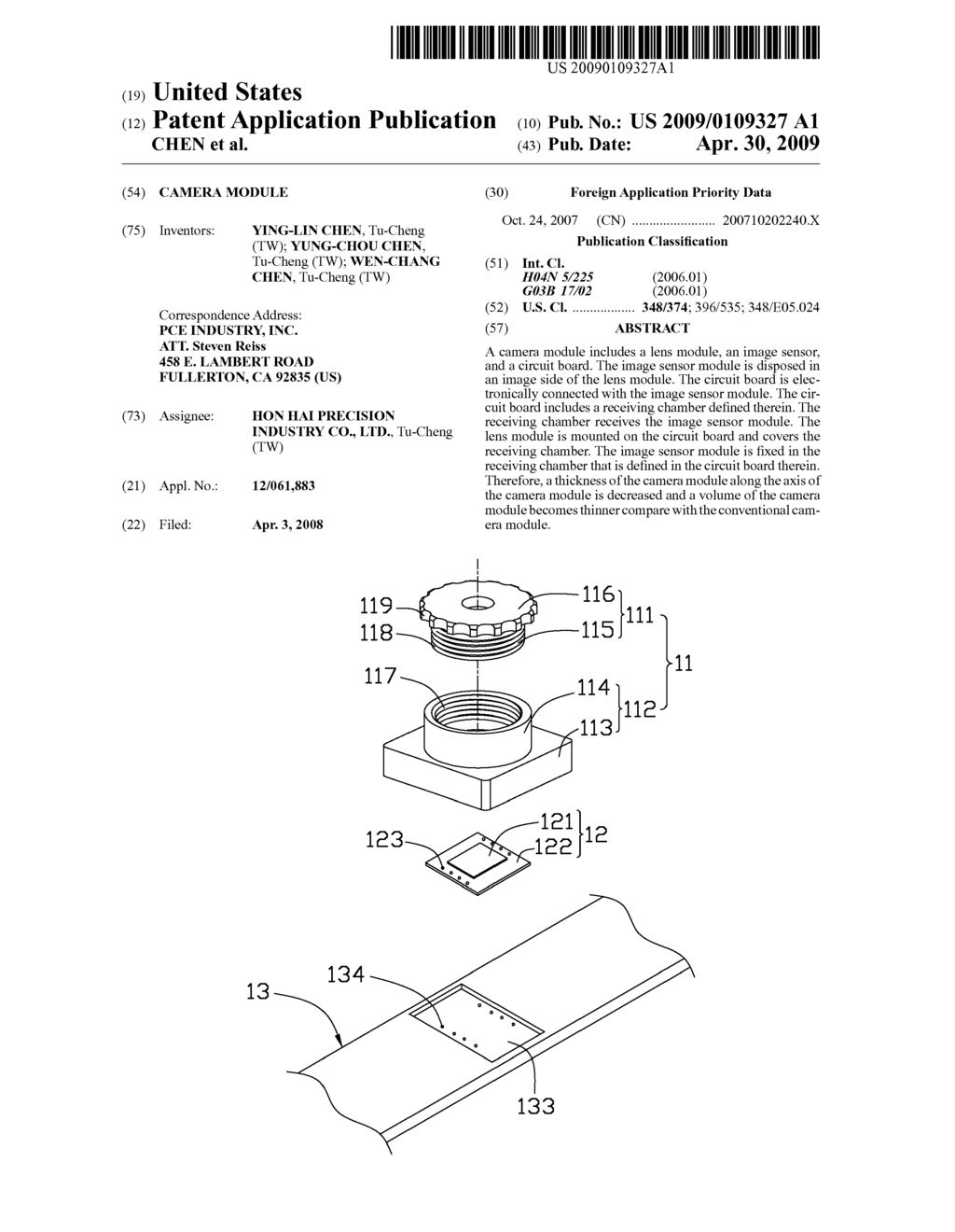 CAMERA MODULE - diagram, schematic, and image 01