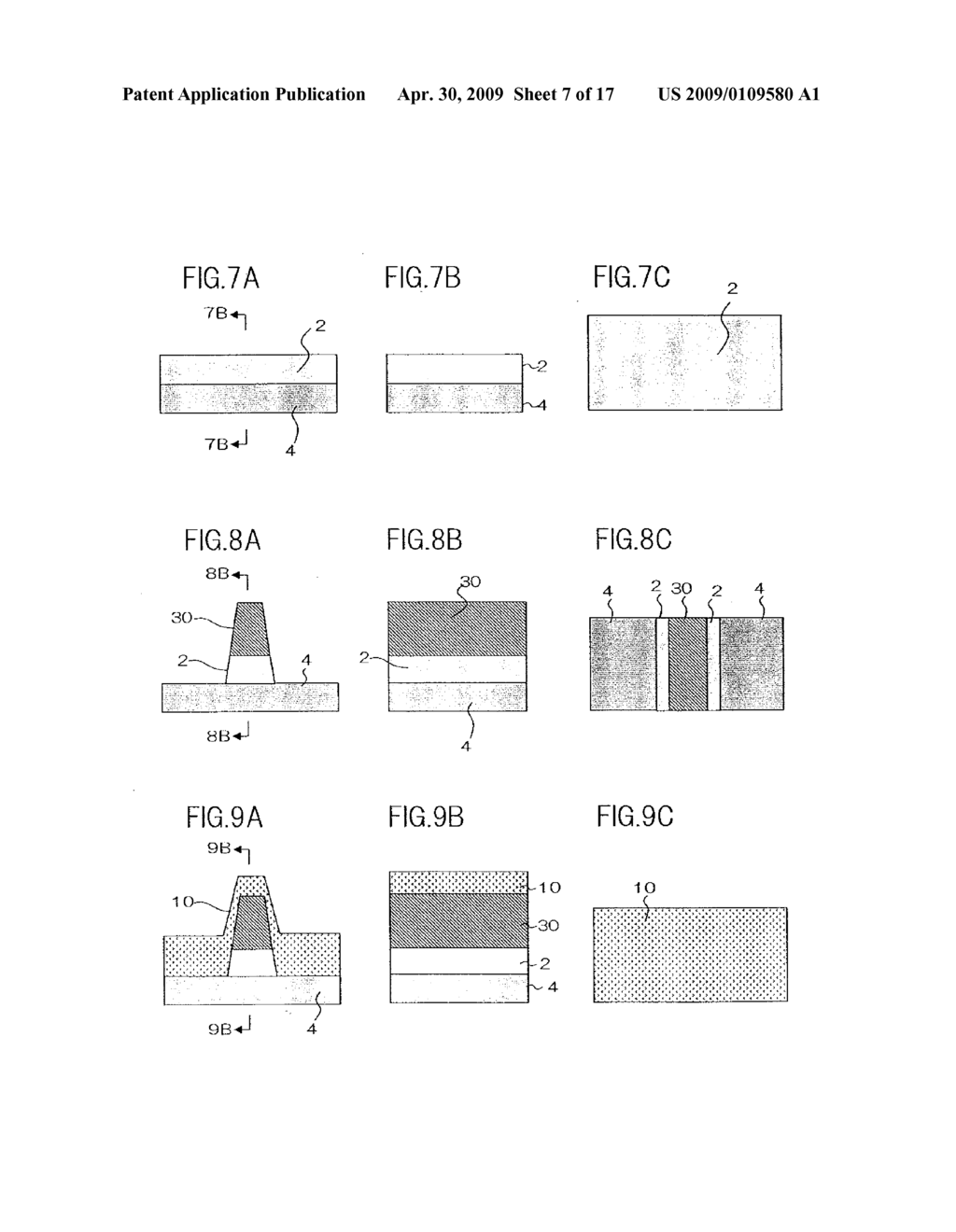 MAGNETIC FIELD DETECTING ELEMENT INCLUDING TRI-LAYER STACK WITH STEPPED PORTION - diagram, schematic, and image 08