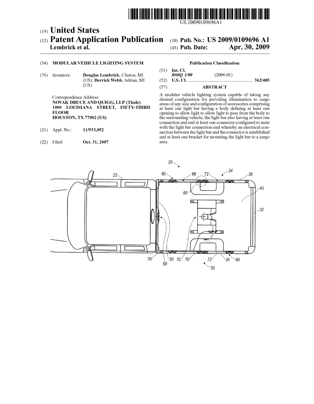 Modular Vehicle Lighting System - diagram, schematic, and image 01