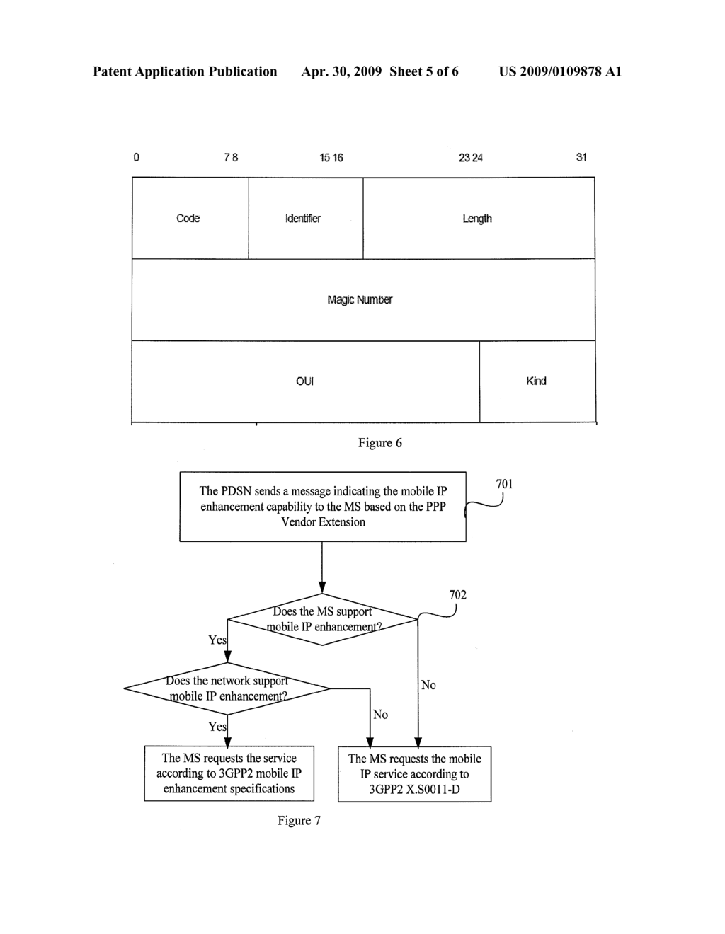 METHOD FOR INFORMING THAT THE NETWORK SUPPORTS THE MOBILE IP ENHANCEMENT CAPABILITY - diagram, schematic, and image 06