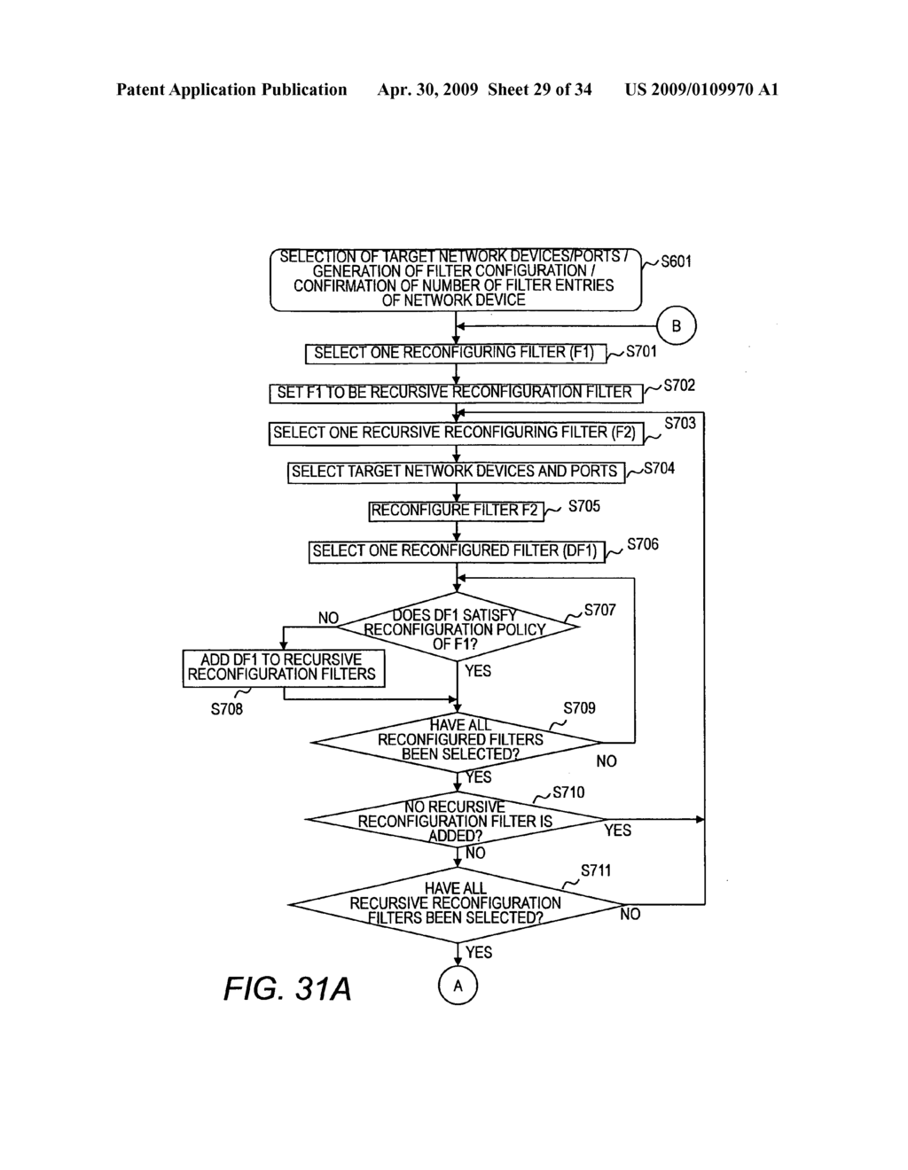 Network system, network management server, and access filter reconfiguration method - diagram, schematic, and image 30