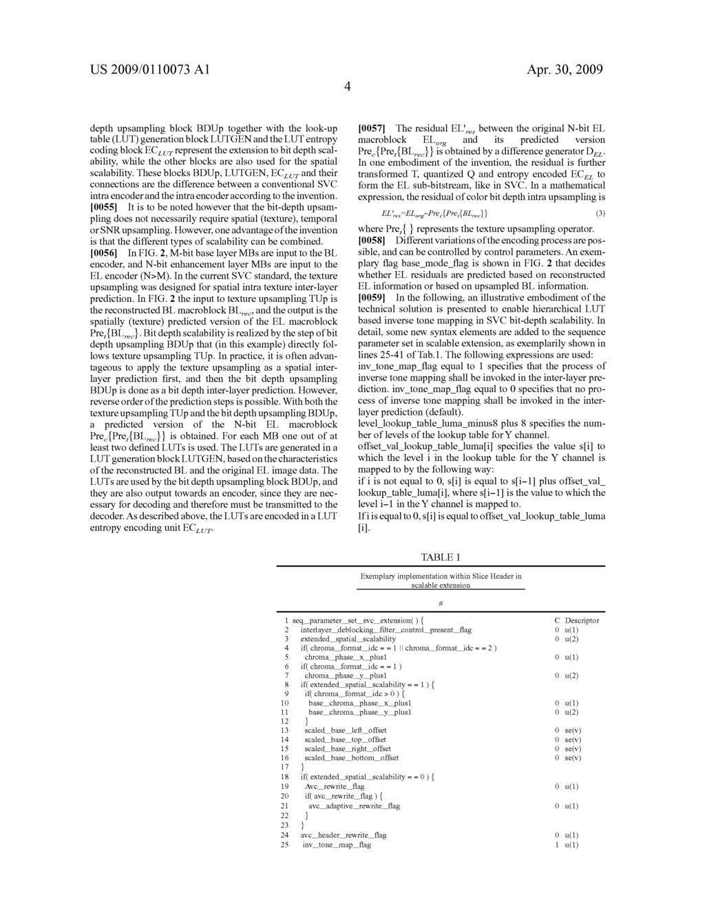 Enhancement layer residual prediction for bit depth scalability using hierarchical LUTs - diagram, schematic, and image 09