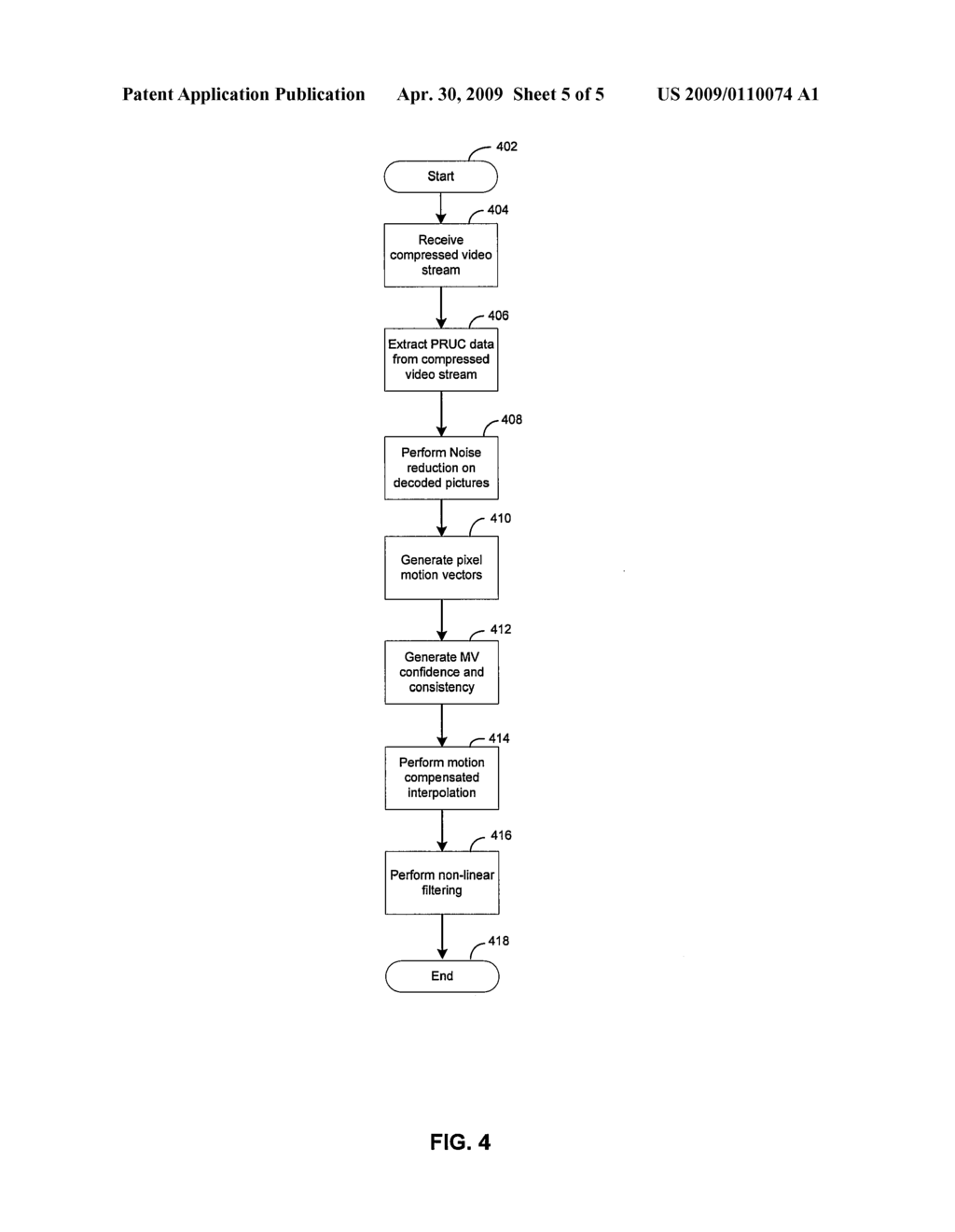 Method and System for Motion Compensated Picture Rate Up-Conversion Using Information Extracted from a Compressed Video Stream - diagram, schematic, and image 06