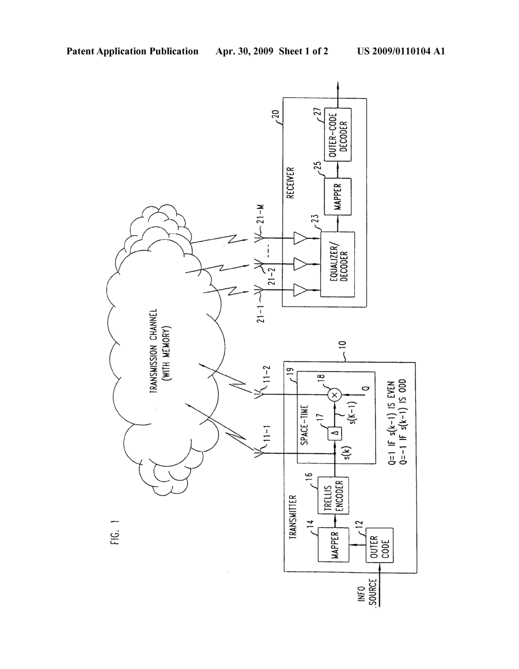 Equalization of transmit diversity space-time coded signals - diagram, schematic, and image 02