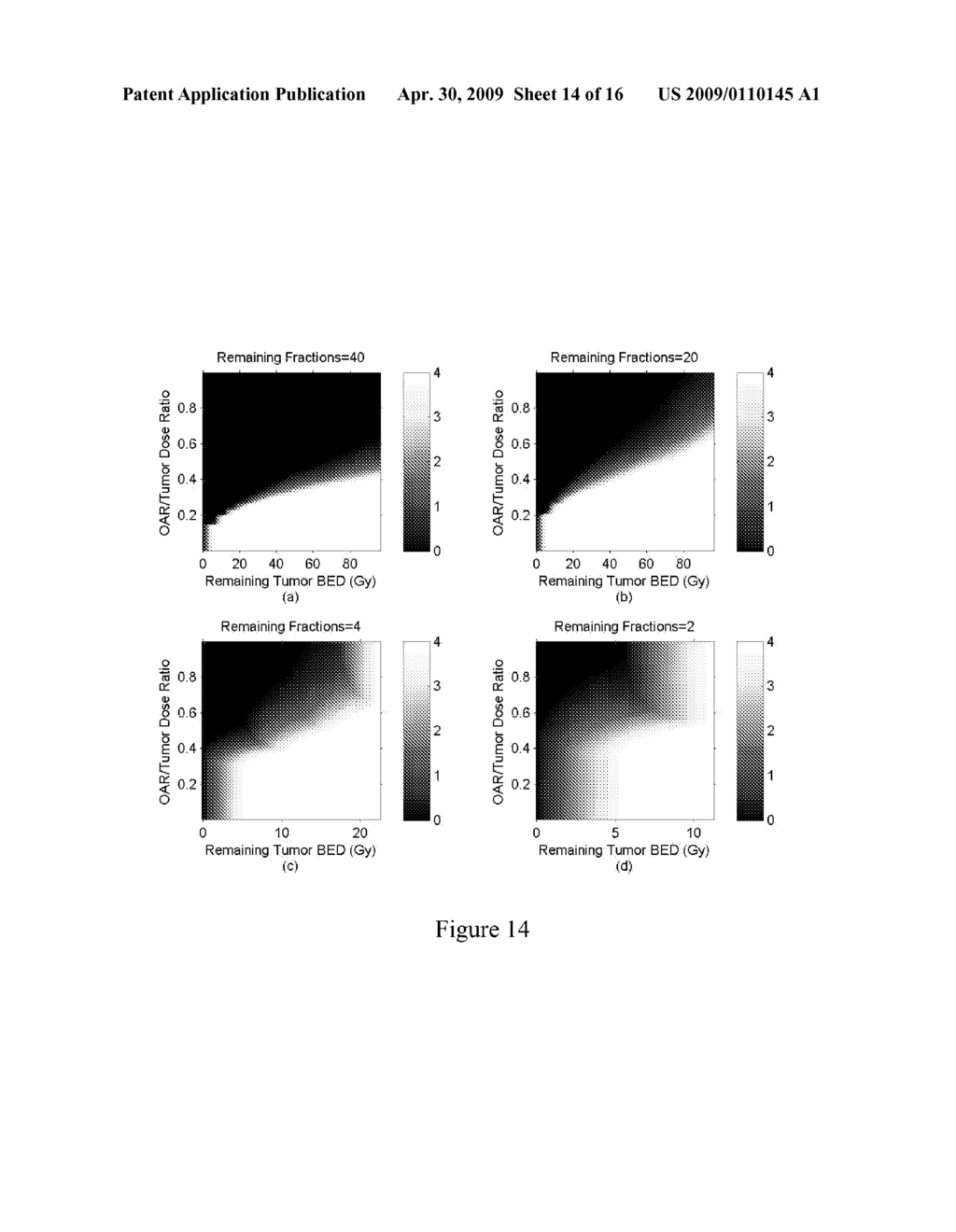 METHOD FOR ADAPTING FRACTIONATION OF A RADIATION THERAPY DOSE - diagram, schematic, and image 15