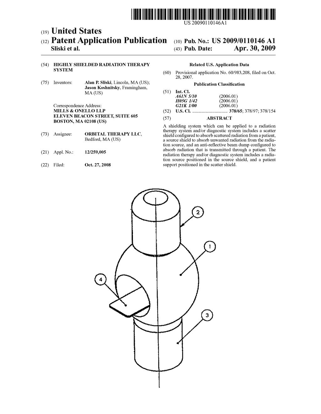 HIGHLY SHIELDED RADIATION THERAPY SYSTEM - diagram, schematic, and image 01