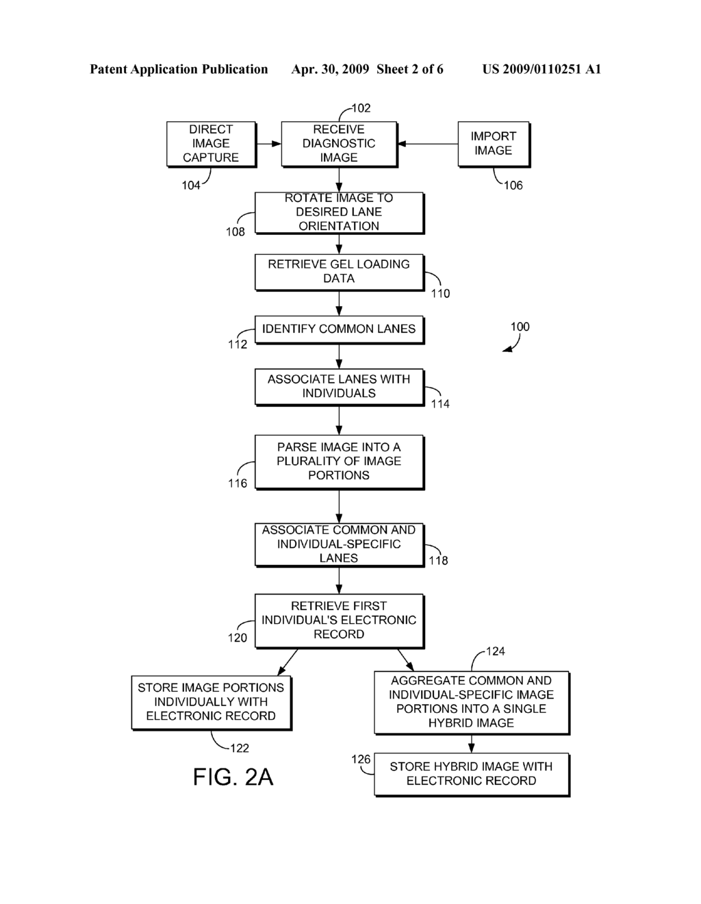 COMPUTERIZED METHOD AND SYSTEM FOR ASSOCIATING A PORTION OF A DIAGNOSTIC IMAGE WITH AN ELECTRONIC RECORD - diagram, schematic, and image 03