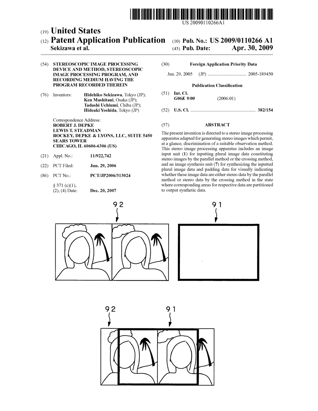 STEREOSCOPIC IMAGE PROCESSING DEVICE AND METHOD, STEREOSCOPIC IMAGE PROCESSING PROGRAM, AND RECORDING MEDIUM HAVING THE PROGRAM RECORDED THEREIN - diagram, schematic, and image 01