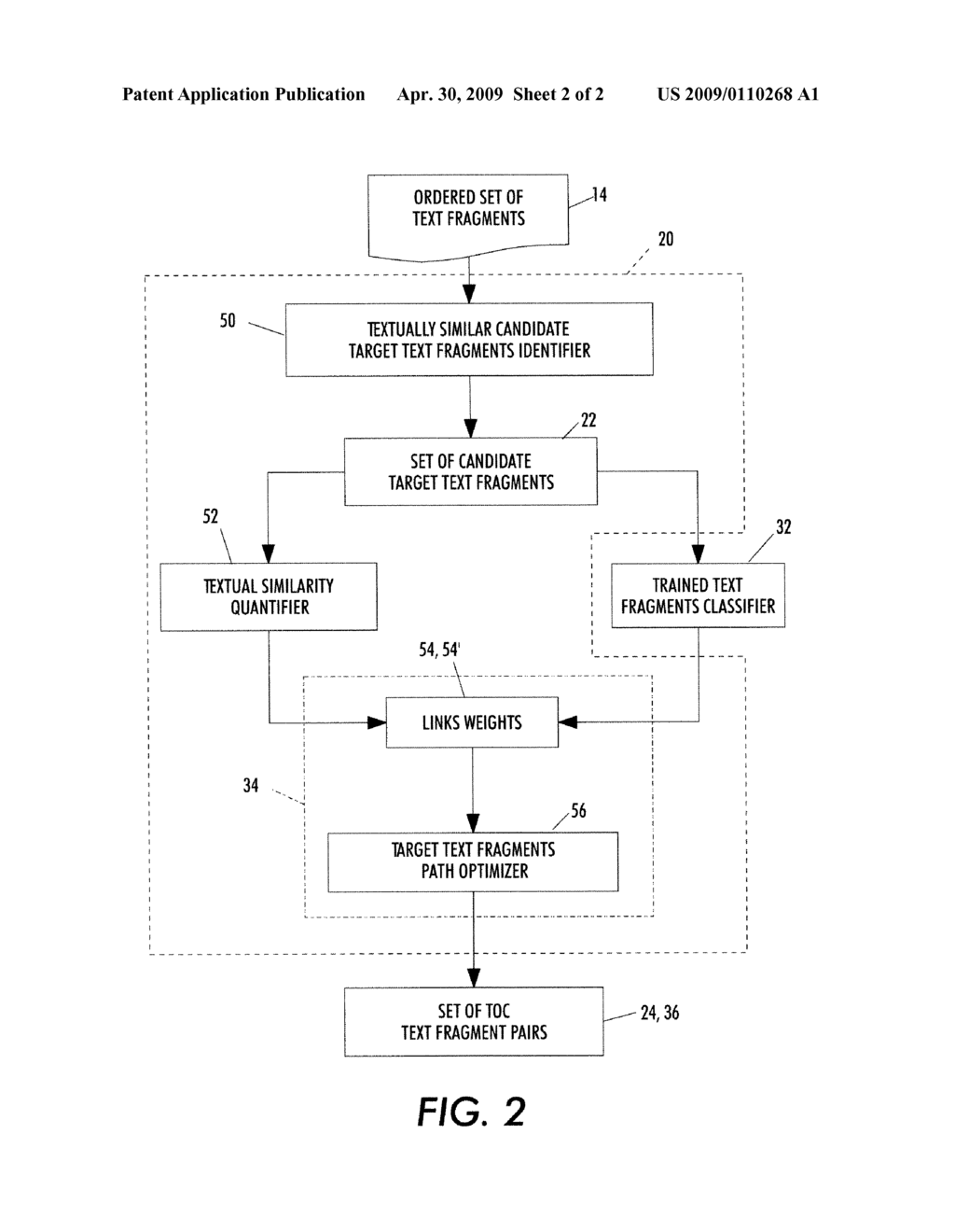 TABLE OF CONTENTS EXTRACTION BASED ON TEXTUAL SIMILARITY AND FORMAL ASPECTS - diagram, schematic, and image 03