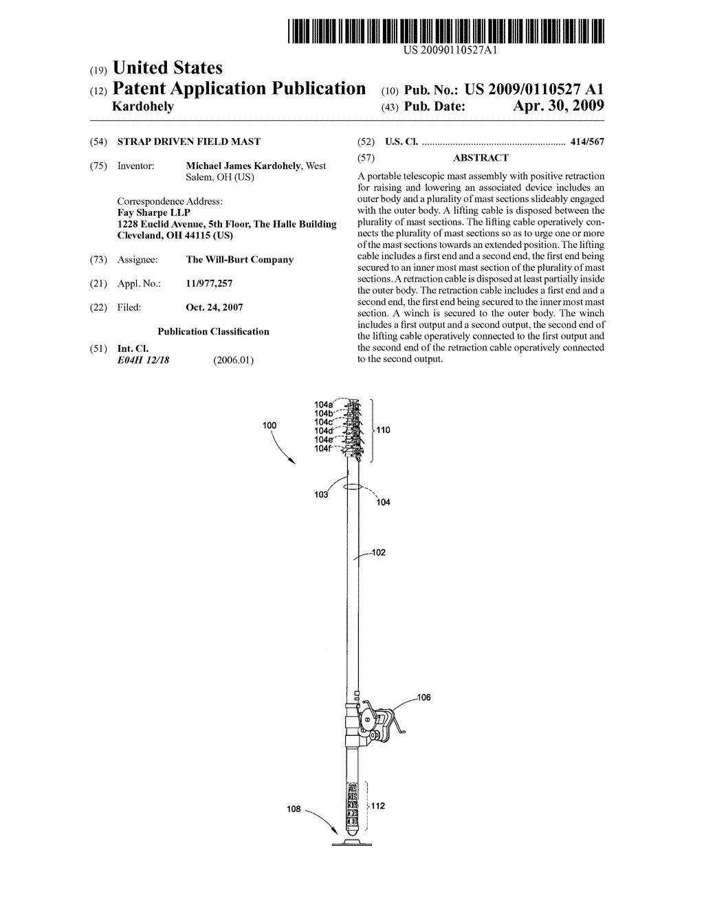 Strap driven field mast - diagram, schematic, and image 01