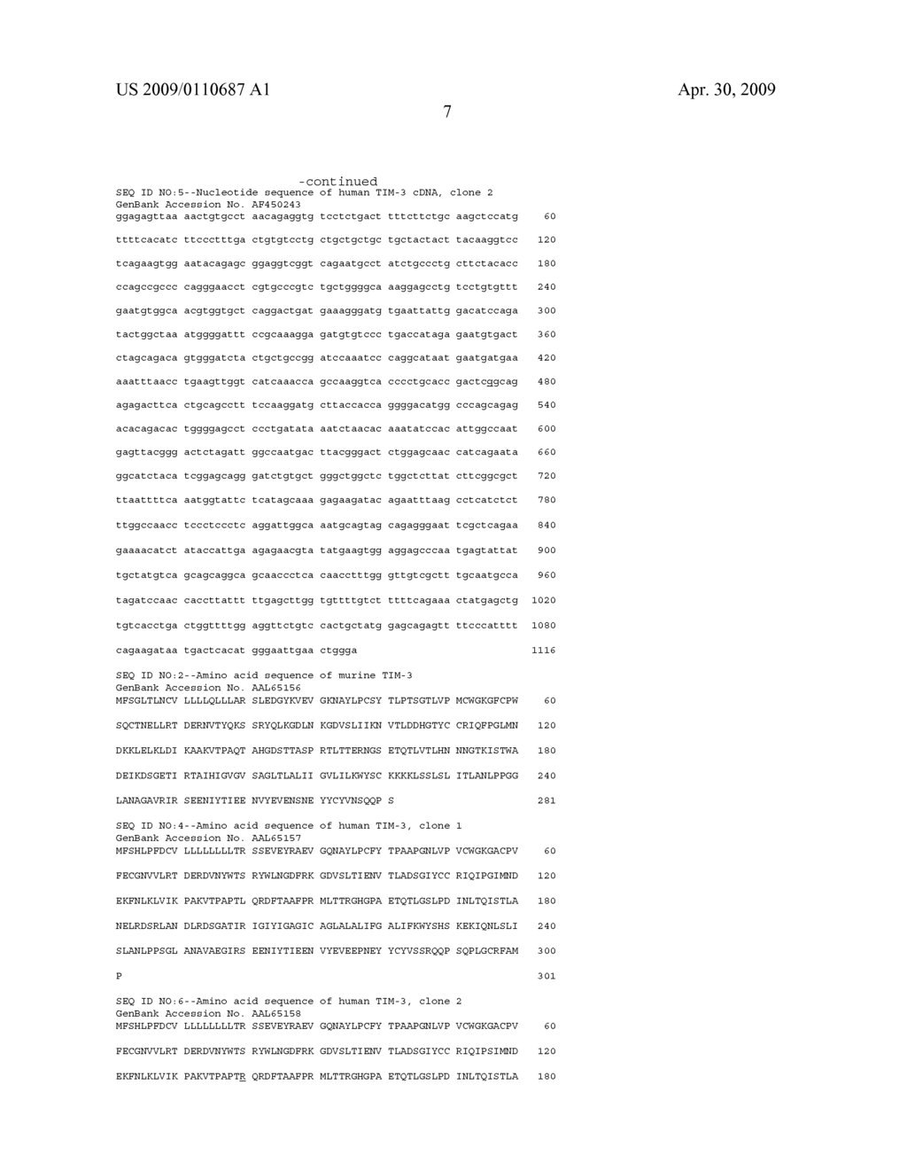 COMPOSITIONS AND METHODS RELATED TO TIM 3, A TH1-SPECIFIC CELL SURFACE MOLECULE - diagram, schematic, and image 22