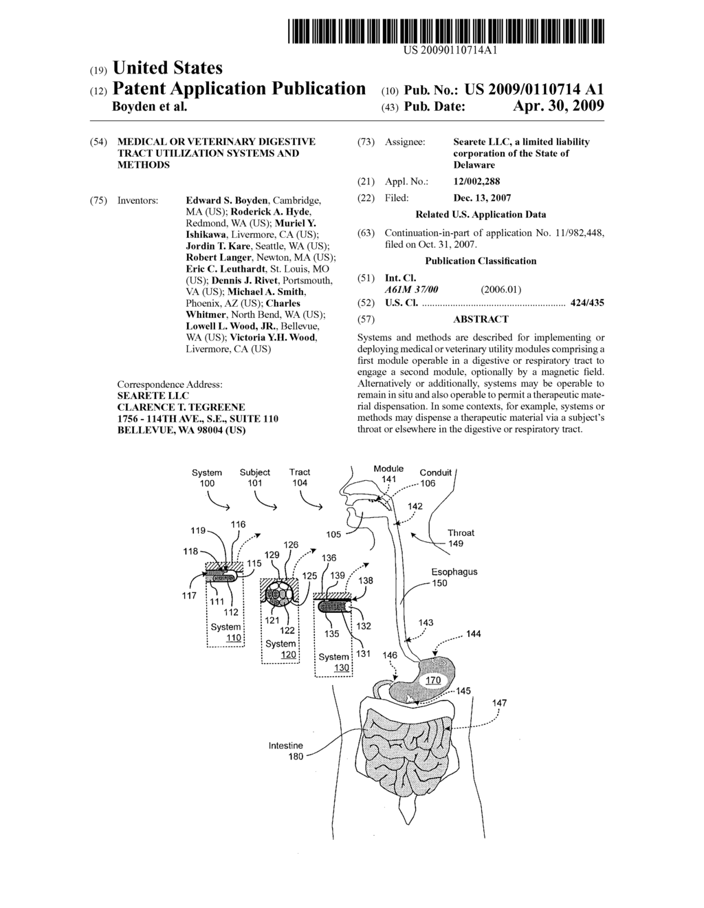 Medical or veterinary digestive tract utilization systems and methods - diagram, schematic, and image 01