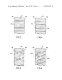 Method and substrate for making composite material parts by chemical vapour infiltration densification and resulting parts diagram and image