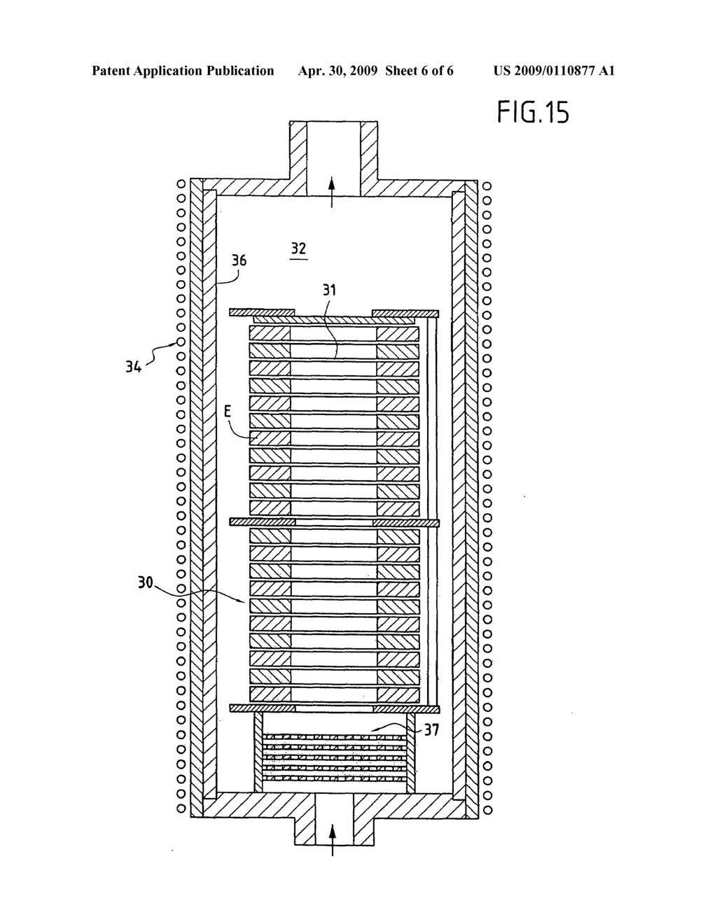 Method and substrate for making composite material parts by chemical vapour infiltration densification and resulting parts - diagram, schematic, and image 07