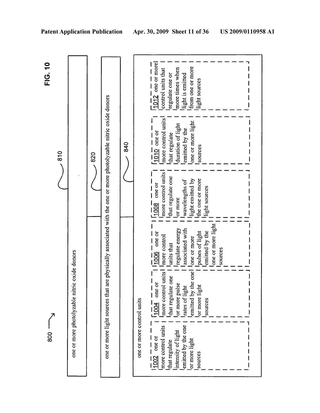 Systems and devices that utilize photolyzable nitric oxide donors - diagram, schematic, and image 12