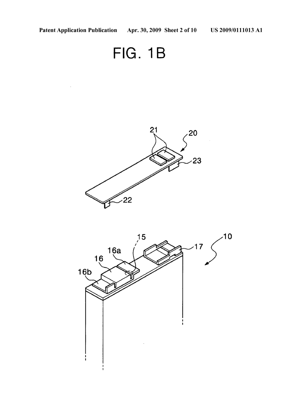 Secondary battery with protection circuit module - diagram, schematic, and image 03