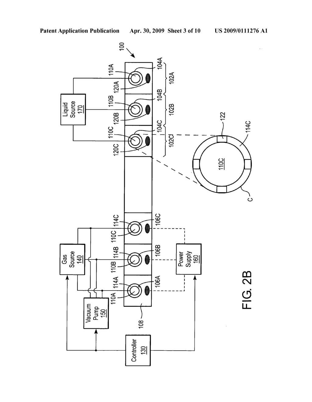Temperature control module using gas pressure to control thermal conductance between liquid coolant and component body - diagram, schematic, and image 04