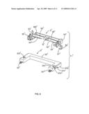 Latching device used for locking two daughter printed circuit boards in connector set diagram and image