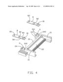 Electrical card connector having a holding device diagram and image