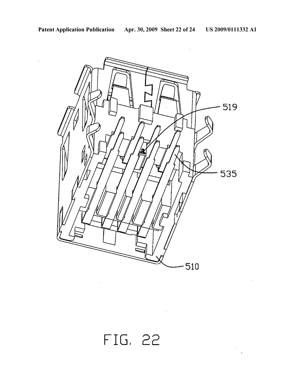 Electrical connector with integrated circuit bonded thereon - diagram, schematic, and image 23