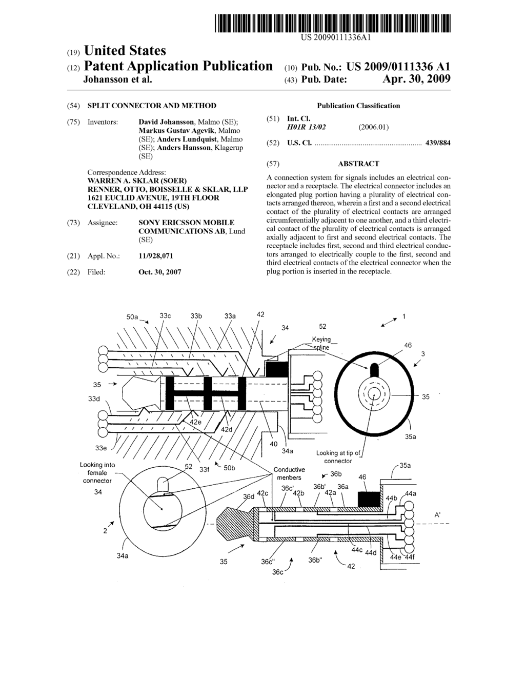 SPLIT CONNECTOR AND METHOD - diagram, schematic, and image 01