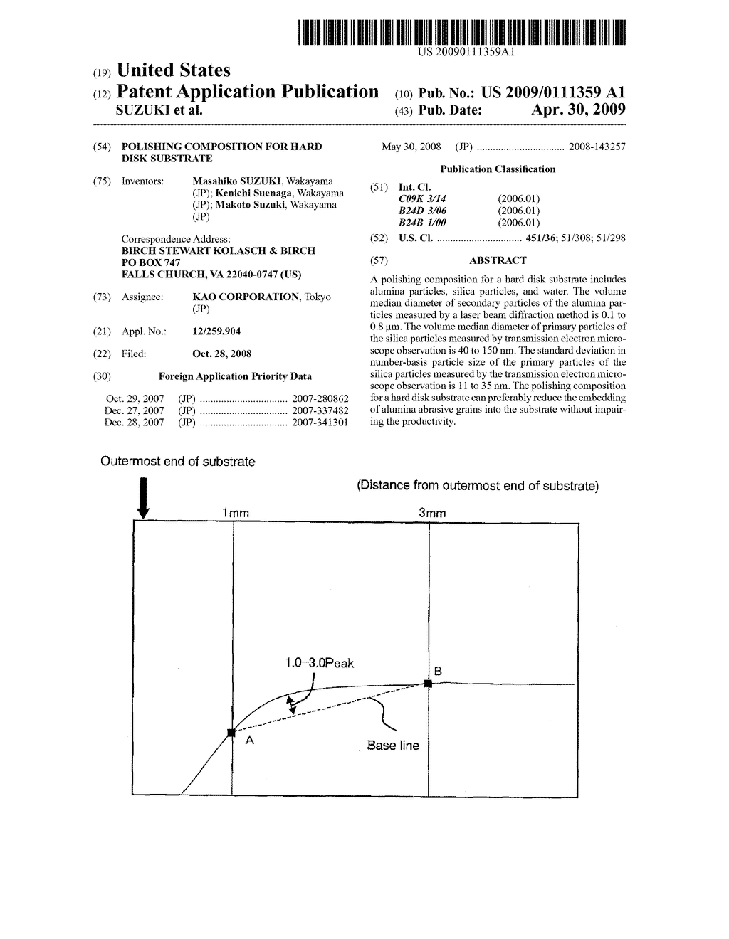 POLISHING COMPOSITION FOR HARD DISK SUBSTRATE - diagram, schematic, and image 01