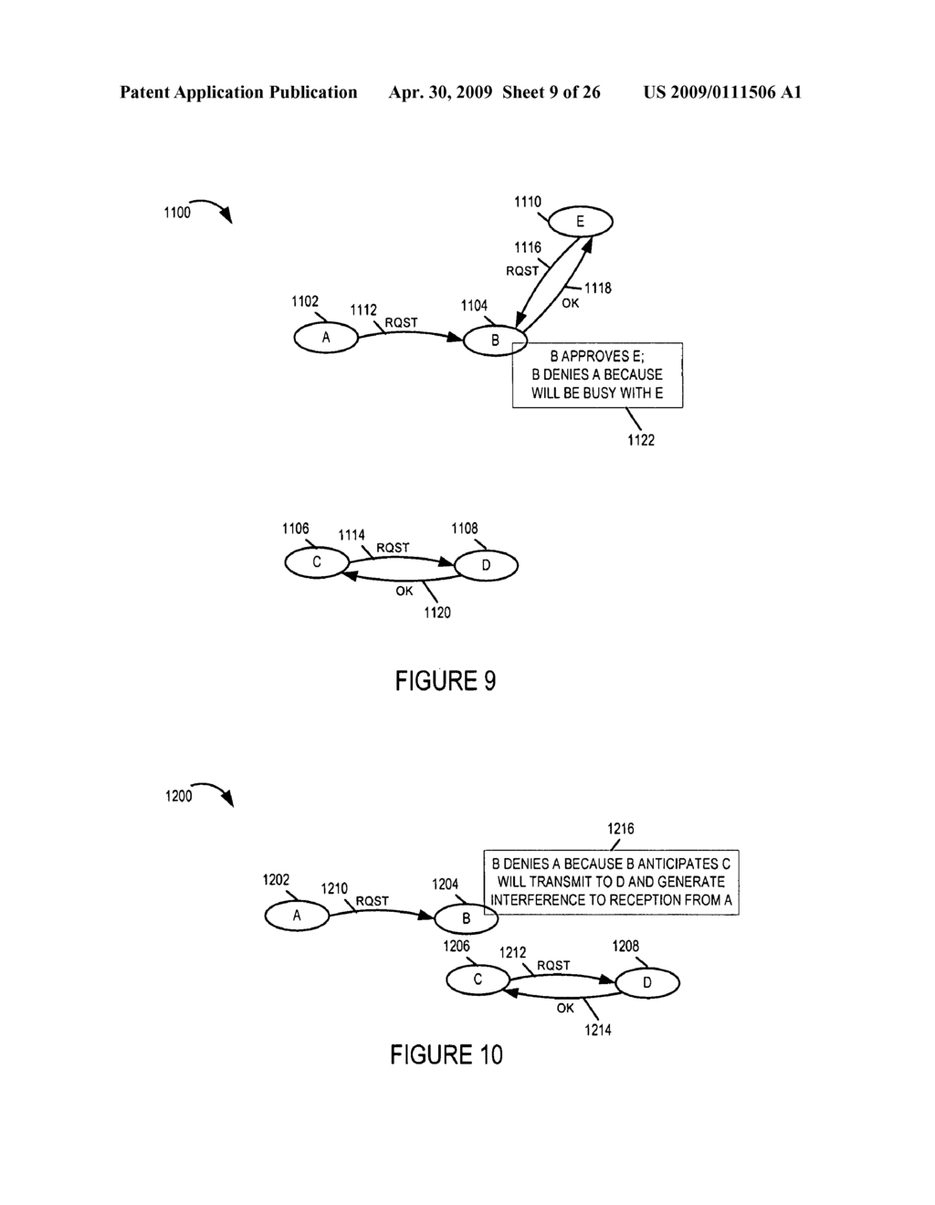 METHODS AND APPARATUS FOR USE IN PEER TO PEER COMMUNICATIONS DEVICES AND/OR SYSTEMS RELATING TO RATE SCHEDULING, TRAFFIC SCHEDULING, RATE CONTROL, AND/OR POWER CONTROL - diagram, schematic, and image 10