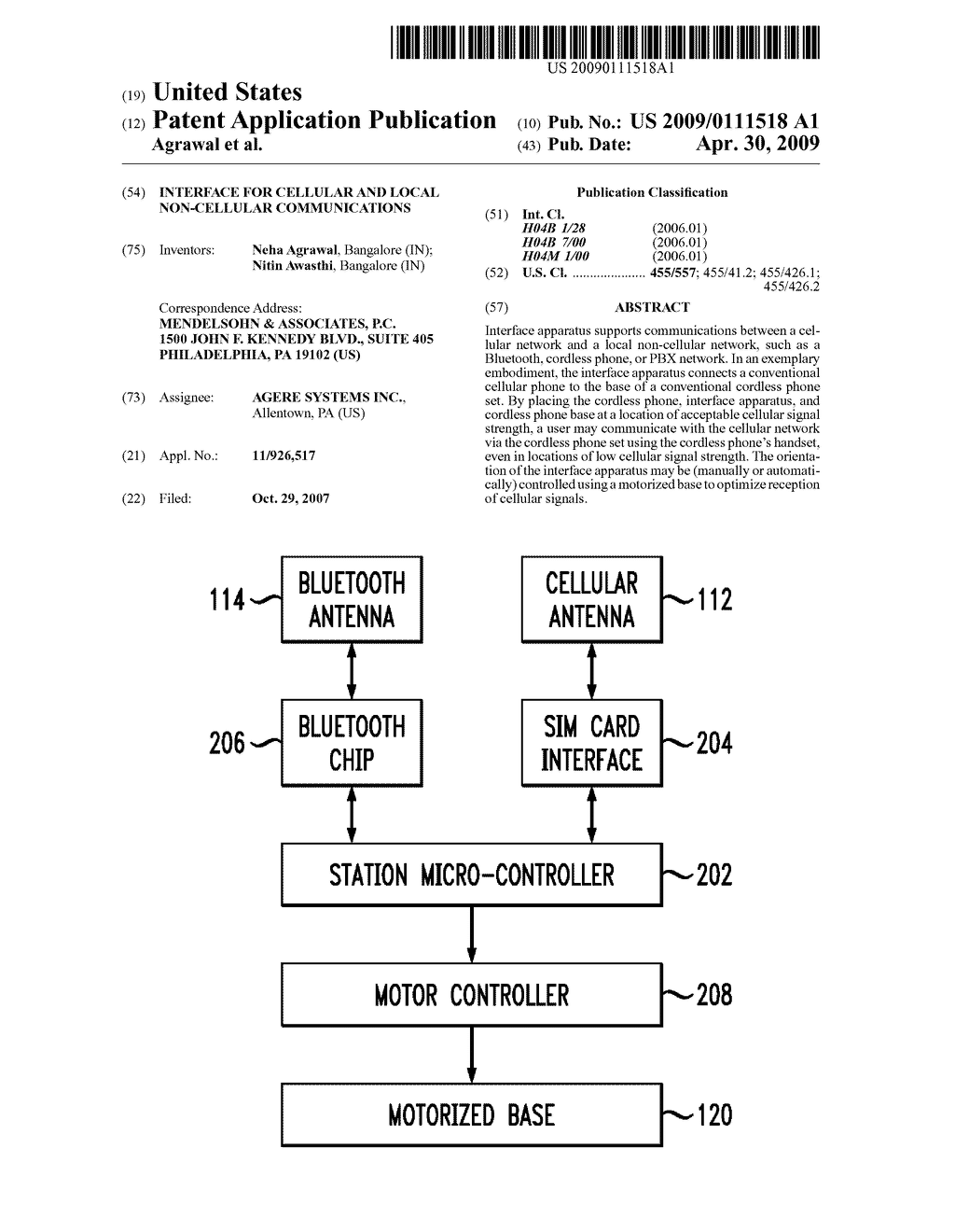 INTERFACE FOR CELLULAR AND LOCAL NON-CELLULAR COMMUNICATIONS - diagram, schematic, and image 01