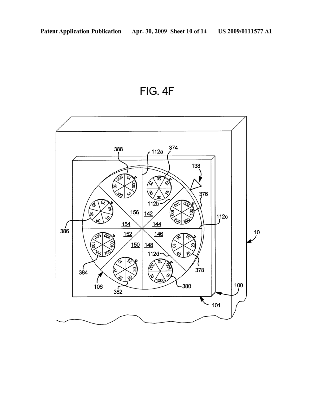 GAMING SYSTEM HAVING DISPLAY DEVICE WITH CHANGEABLE WHEEL - diagram, schematic, and image 11