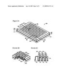 DEVICE AND METHOD FOR HIGH THROUGHPUT SCREENING OF CRYSTALLIZATION CONDITIONS IN A VAPOR DIFFUSION ENVIRONMENT diagram and image