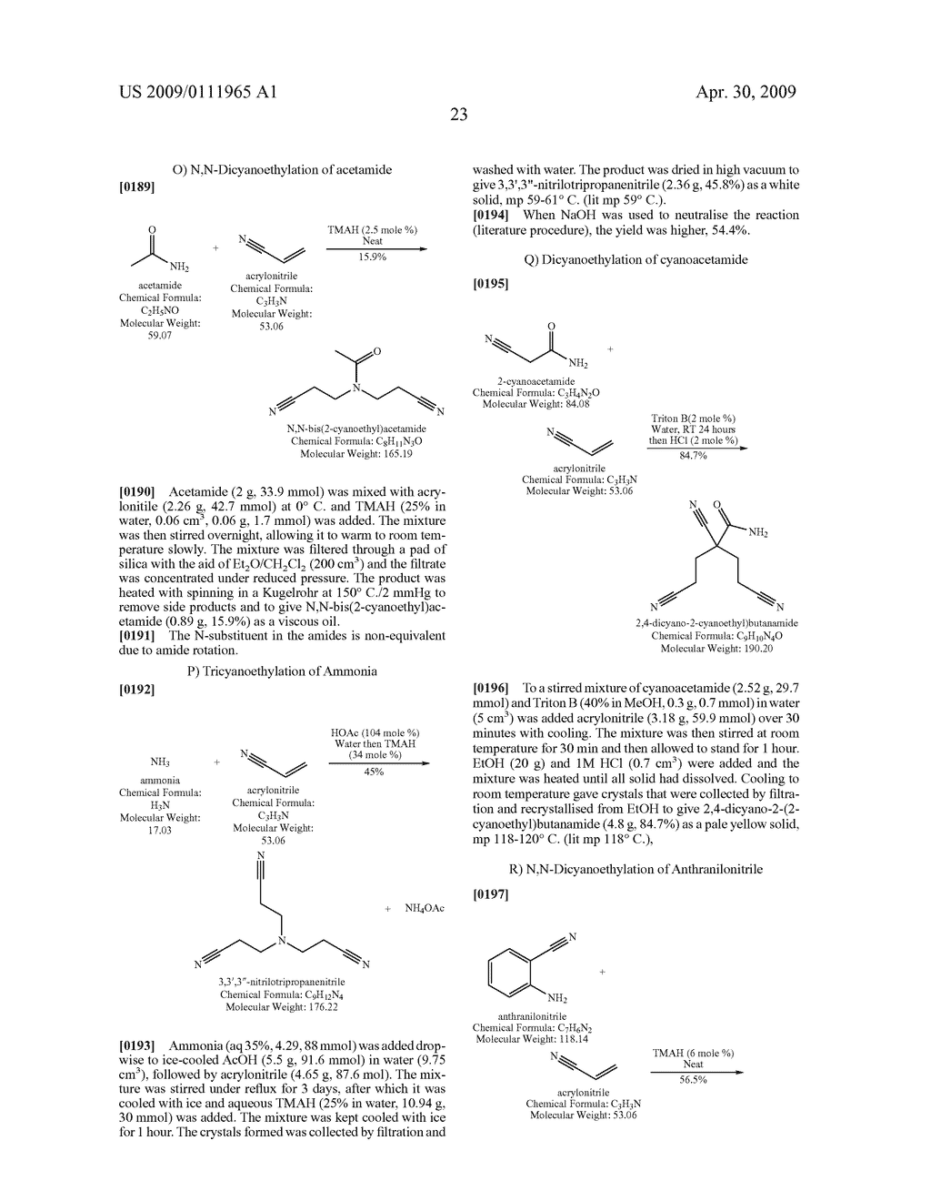 NOVEL NITRILE AND AMIDOXIME COMPOUNDS AND METHODS OF PREPARATION - diagram, schematic, and image 24