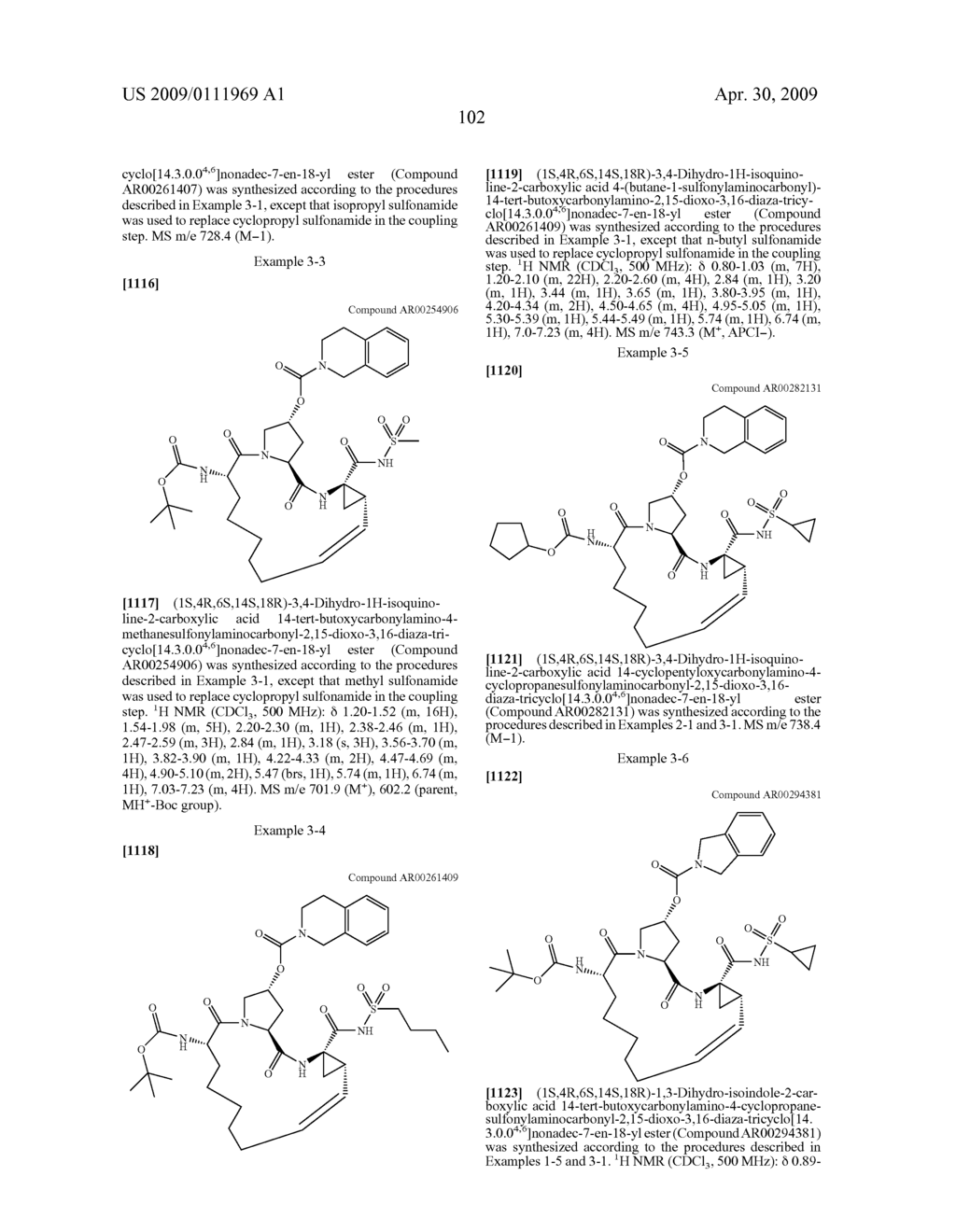 MACROCYCLIC COMPOUNDS AS INHIBITORS OF VIRAL REPLICATION - diagram, schematic, and image 103