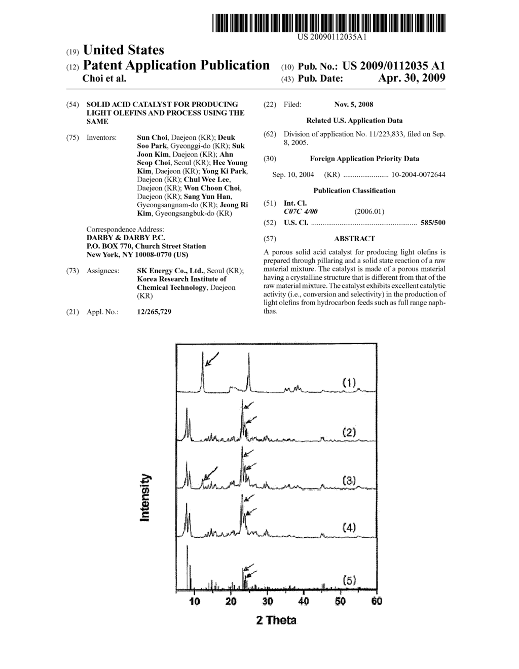 SOLID ACID CATALYST FOR PRODUCING LIGHT OLEFINS AND PROCESS USING THE SAME - diagram, schematic, and image 01