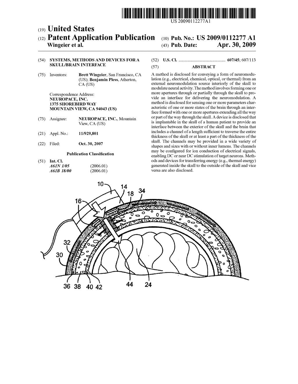 SYSTEMS, METHODS AND DEVICES FOR A SKULL/BRAIN INTERFACE - diagram, schematic, and image 01