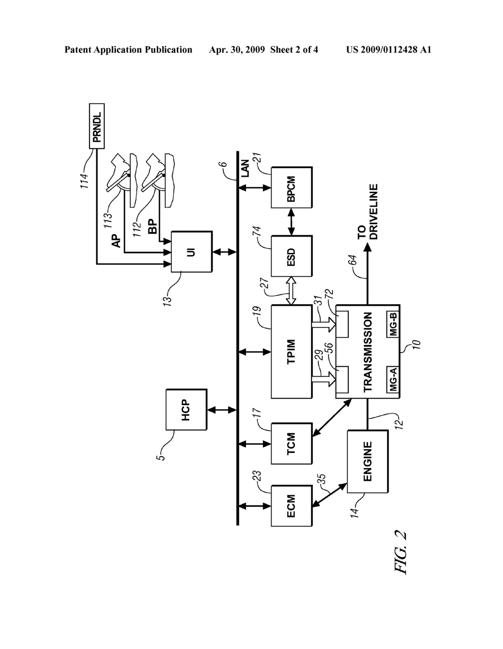 METHOD AND APPARATUS TO DETERMINE CLUTCH SLIPPAGE IN AN ELECTRO-MECHANICAL TRANSMISSION - diagram, schematic, and image 03