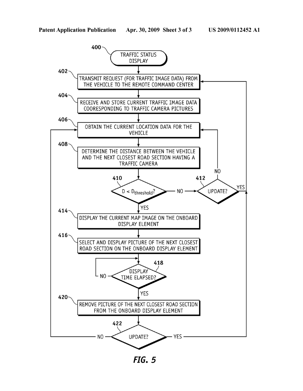 VEHICLE NAVIGATION SYSTEM WITH REAL TIME TRAFFIC IMAGE DISPLAY - diagram, schematic, and image 04