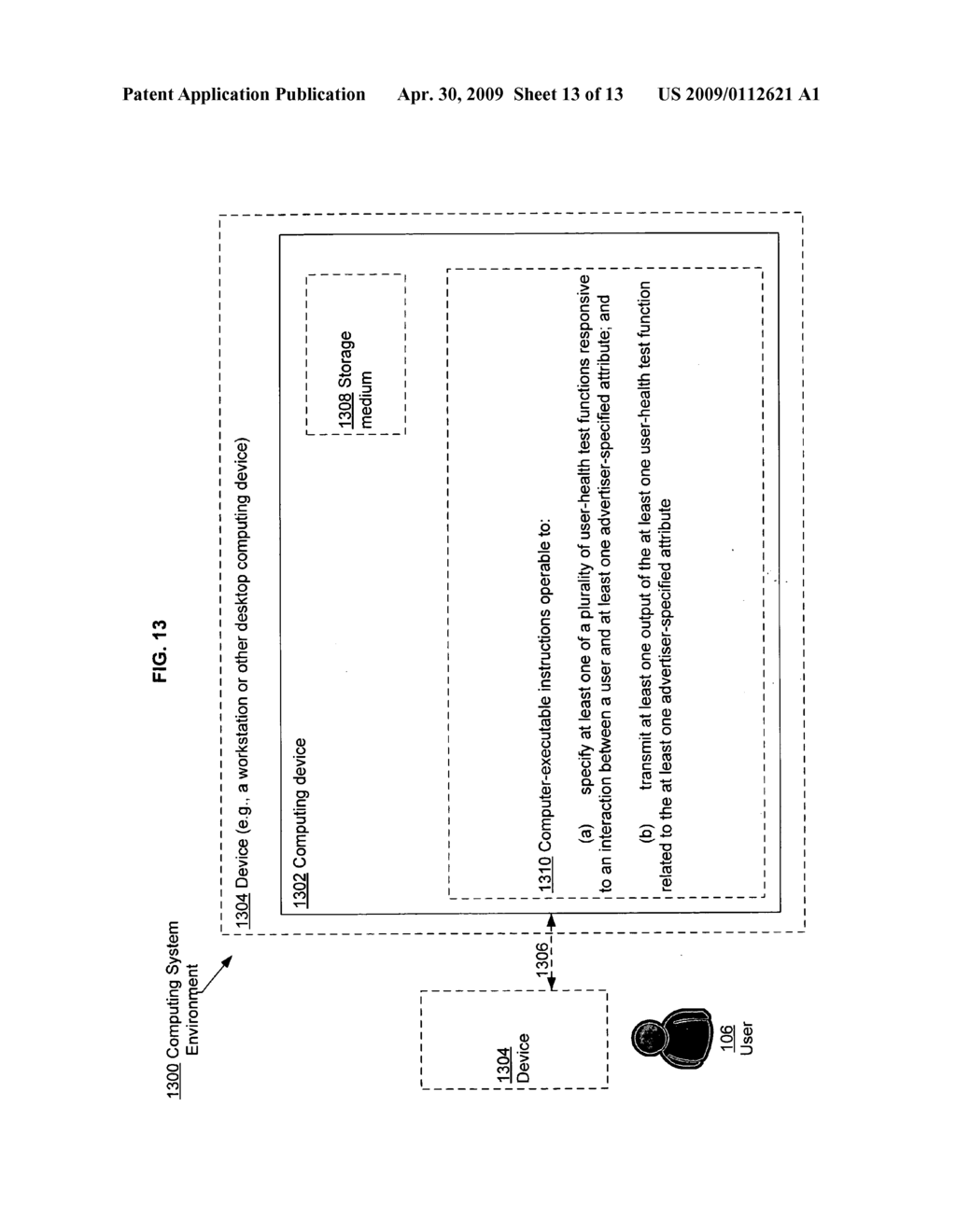 Computational user-health testing responsive to a user interaction with advertiser-configured content - diagram, schematic, and image 14