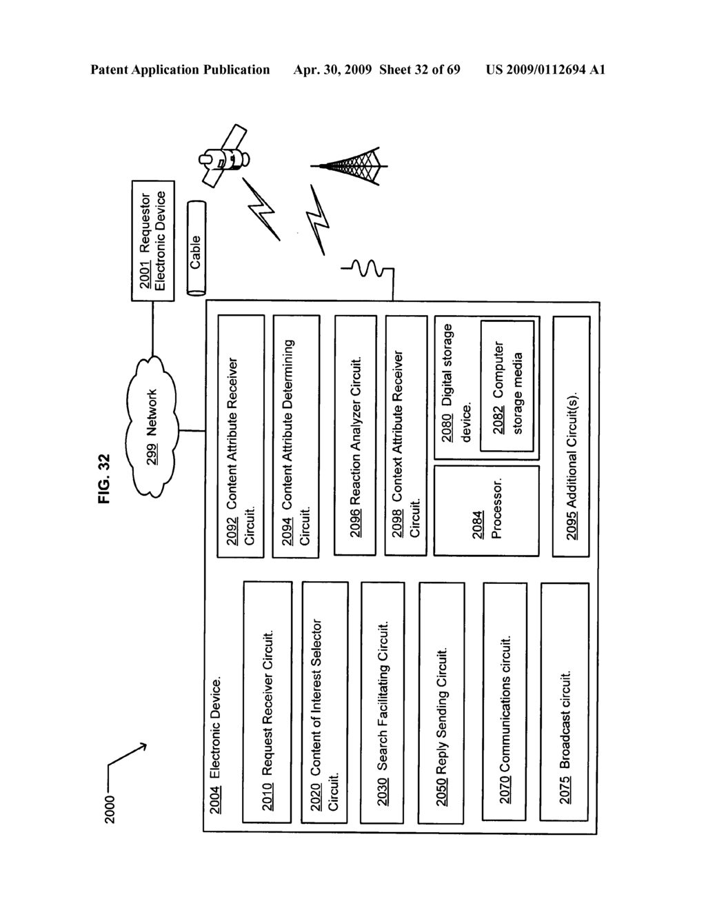 Targeted-advertising based on a sensed physiological response by a person to a general advertisement - diagram, schematic, and image 33