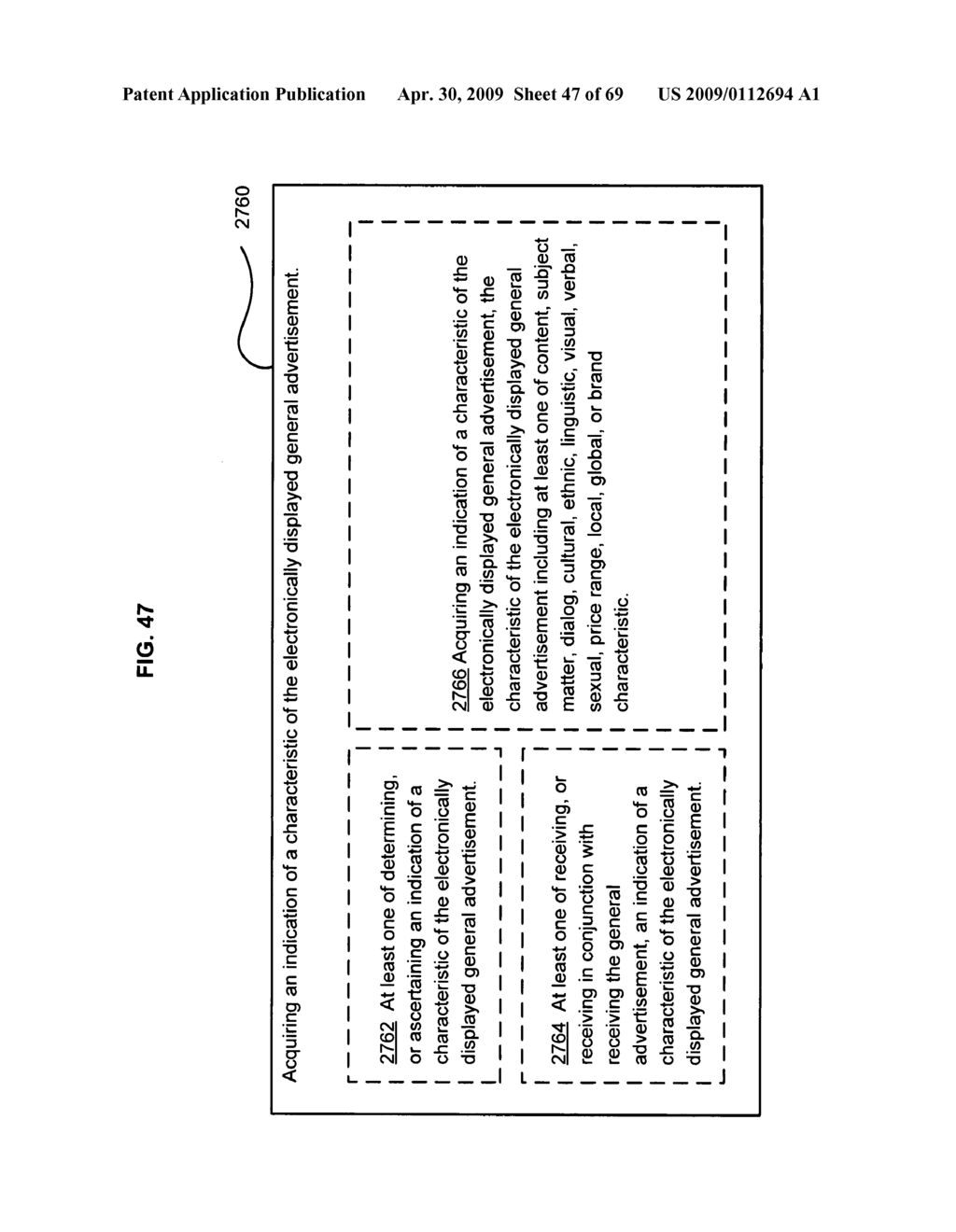 Targeted-advertising based on a sensed physiological response by a person to a general advertisement - diagram, schematic, and image 48