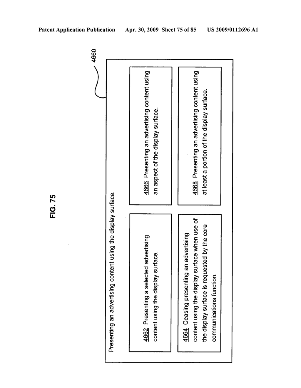 Method of space-available advertising in a mobile device - diagram, schematic, and image 76