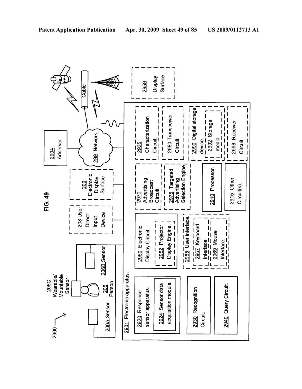 Opportunity advertising in a mobile device - diagram, schematic, and image 50